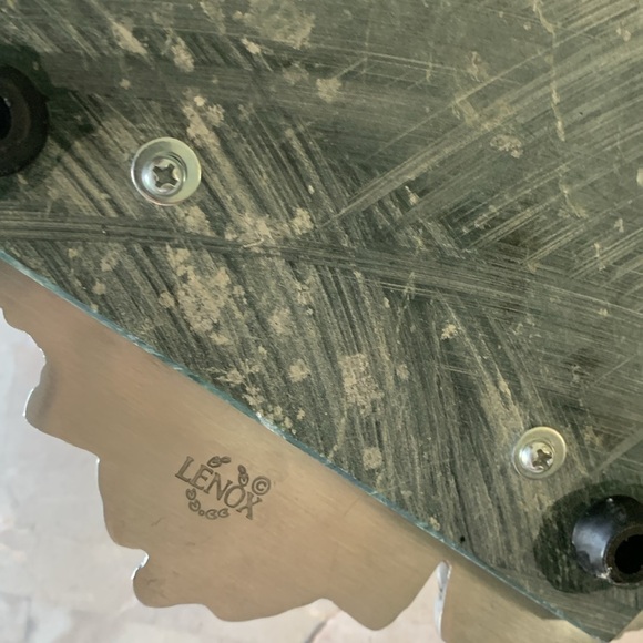 Lenox cheese cutting‎ board grapes vine green silver marble - Picture 7 of 8